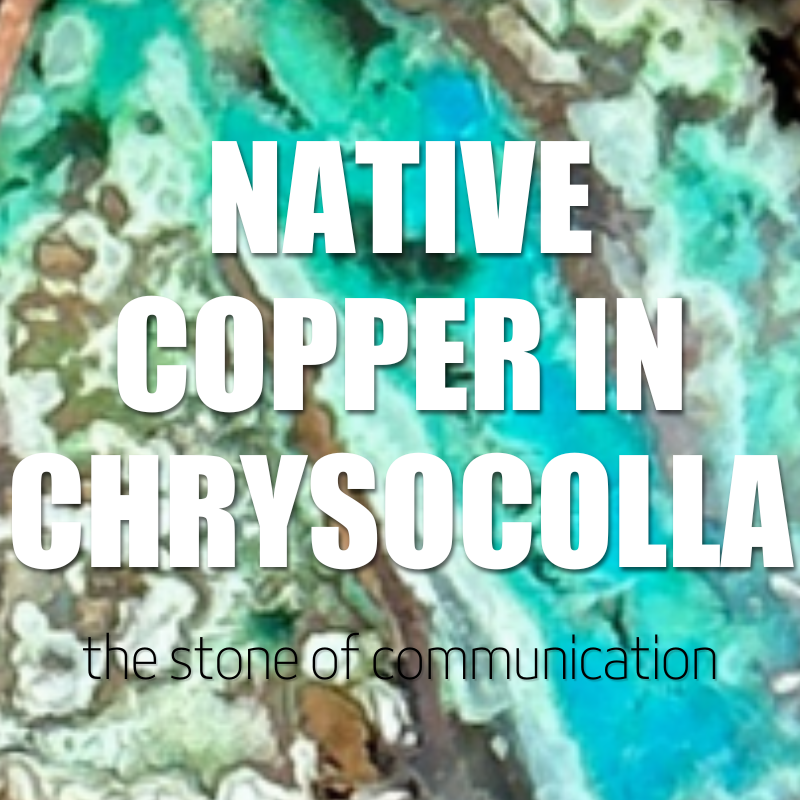 Native Copper in Chrysocolla