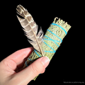 Cedar Sage Smudge Bundle Pheasant Feather