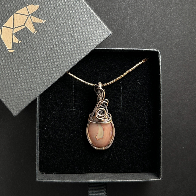 Agate Jewelry Pendant Necklace