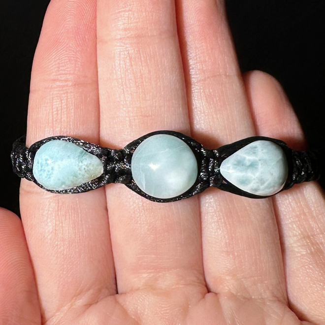 Blue Larimar Bracelet Soothing Tranquility and Calmness
