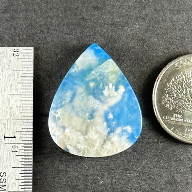 Blue Sky Cloud Agate Cab Cabochon