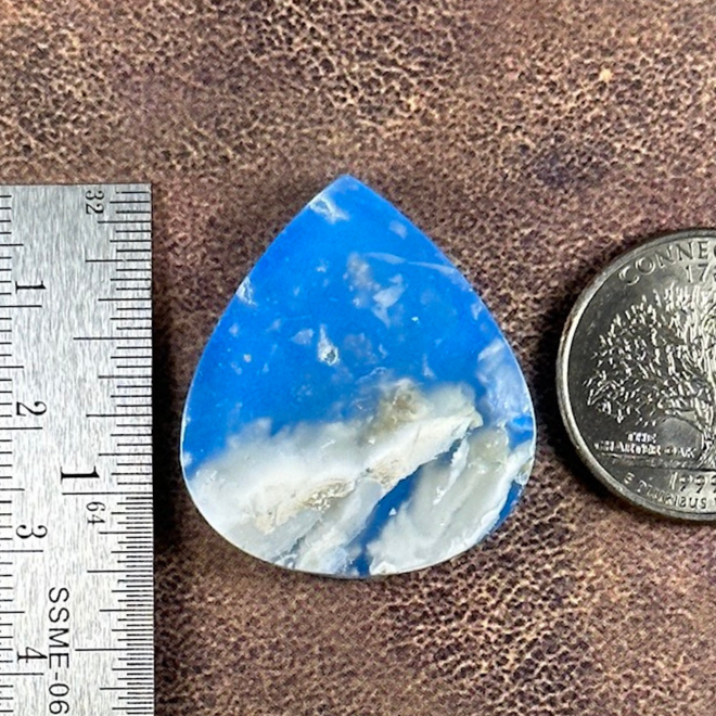 Blue Sky Cloud Agate Cab Cabochon