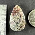 Moss Agate Green Purple Red Stone Cab Stability Grounding