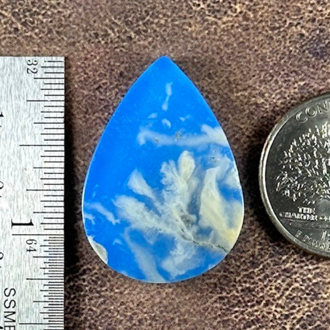 Blue Sky Cloud Agate Cab Cabochon