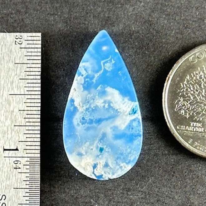 Blue Sky Cloud Agate Cab Cabochon