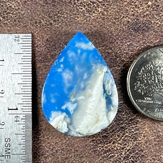 Blue Sky Cloud Agate Cab Cabochon