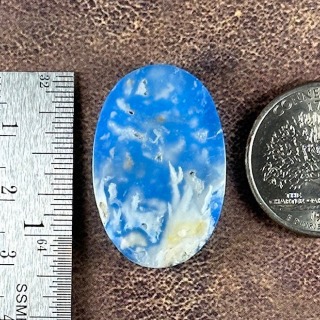 Blue Sky Cloud Agate Cab Cabochon