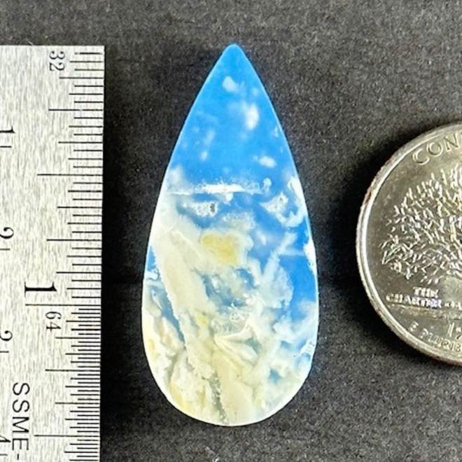 Blue Sky Cloud Agate Cab Cabochon