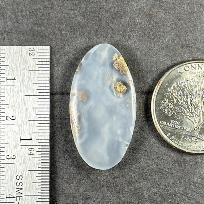 Moss Agate Green Stone Cab Stability Grounding