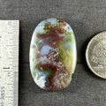 Moss Agate Green Red Stone Cab Stability Grounding