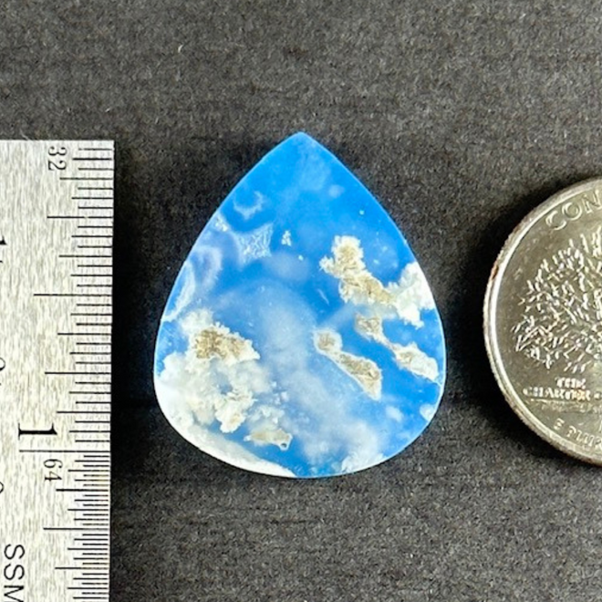 Blue Sky Cloud Agate Cab Cabochon