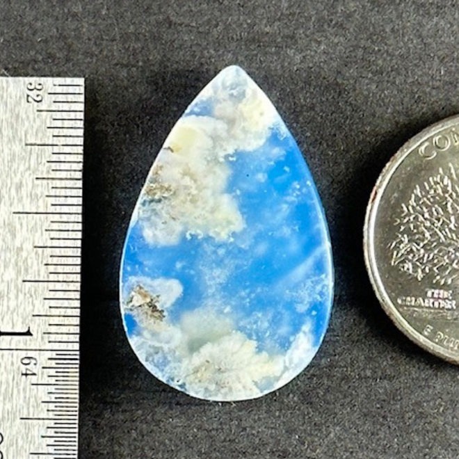 Blue Sky Cloud Agate Cab Cabochon