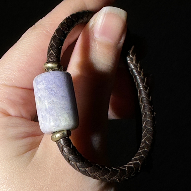 Lavender Jadeite Bracelet Soothing Peace and Compassion