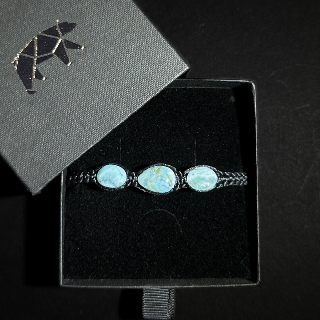 Larimar Bracelet Jewelry Inner Peace and Relaxation