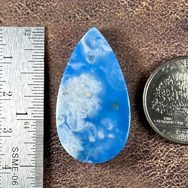 Blue Sky Cloud Agate Cab Cabochon