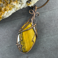 Tigers Eye Pendant Necklace Courage and Balance