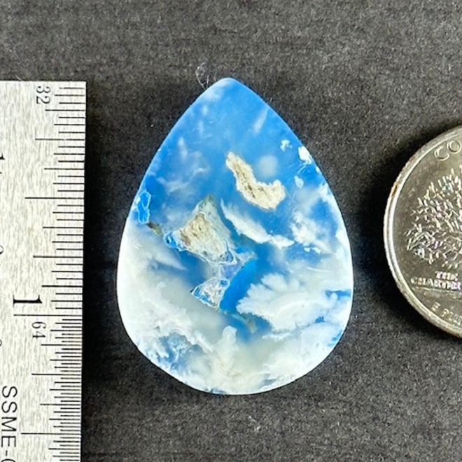 Blue Sky Cloud Agate Cab Cabochon