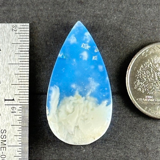 Blue Sky Cloud Agate Cab Cabochon