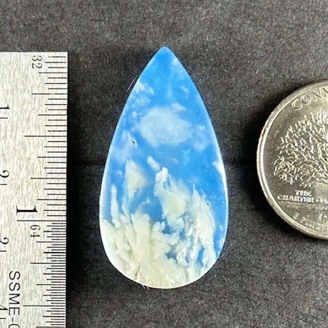 Blue Sky Cloud Agate Cab Cabochon