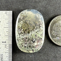 Moss Agate Green Purple Stone Cab Stability Grounding