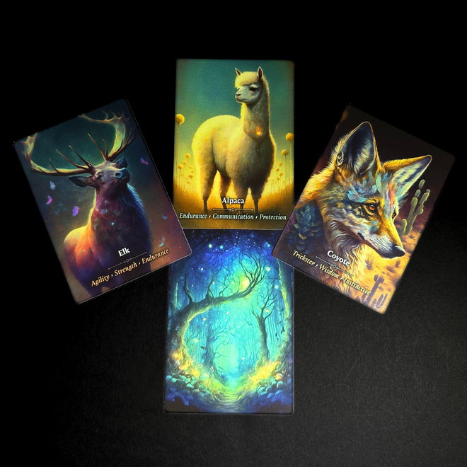 Oracle Cards Elk Alpaca Coyote