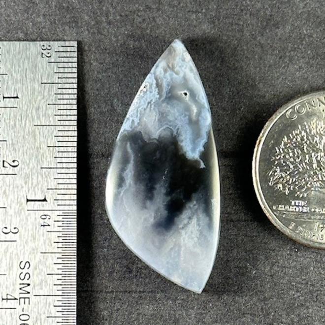 Black Plume Agate Black Blue Stone Stability Strength Protection 