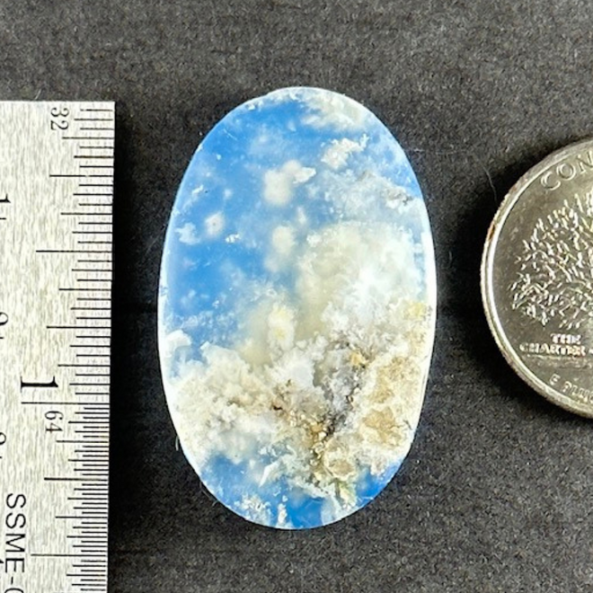 Blue Sky Cloud Agate Cab Cabochon