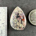 Moss Agate Green Purple Red Stone Cab Stability Grounding