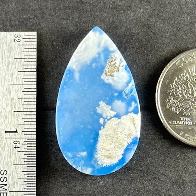 Blue Sky Cloud Agate Cab Cabochon