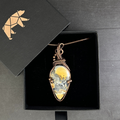 Maligano Jasper Crystal Jewelry Pendant Necklace