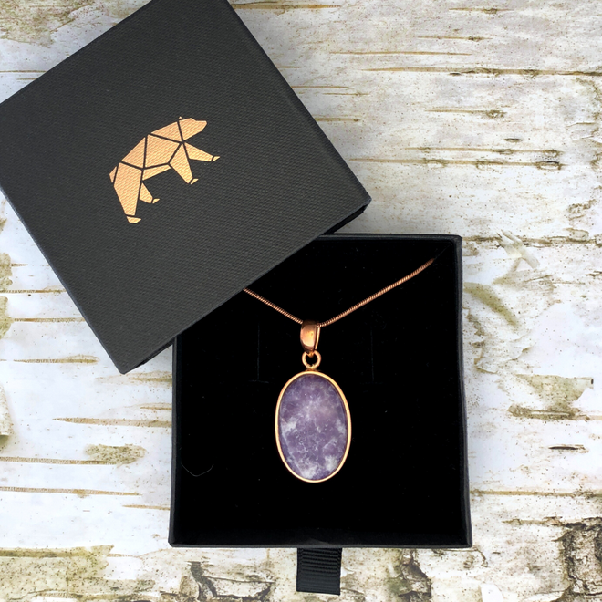 Lepidolite aids Worry, Fear, Anxiety, and Insomnia Necklace
