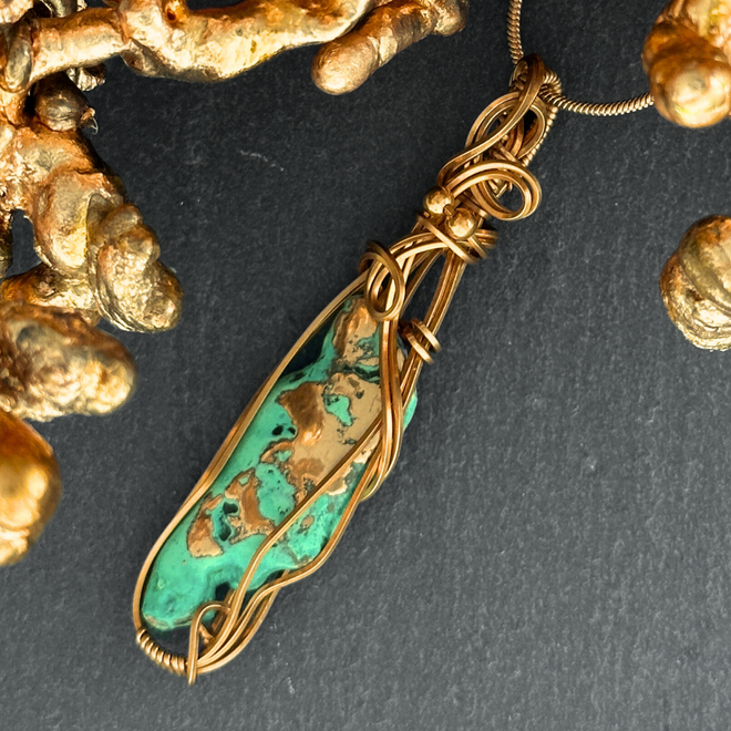 Michigan Copper Agate Necklace Pendant Jewelry Properties