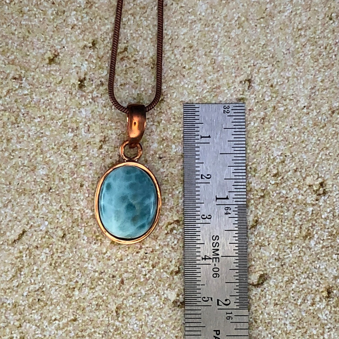  Larimar Jewelry Necklace Pendant Inner Peace and Relaxation