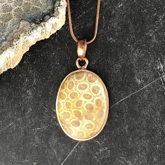 Fossil Coral Rock Meaning Jewelry